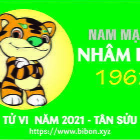 TỬ VI NĂM 2021 TUỔI NHÂM DẦN 1962 NAM MẠNG