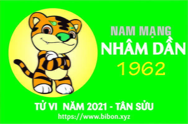 TỬ VI NĂM 2021 TUỔI NHÂM DẦN 1962 NAM MẠNG