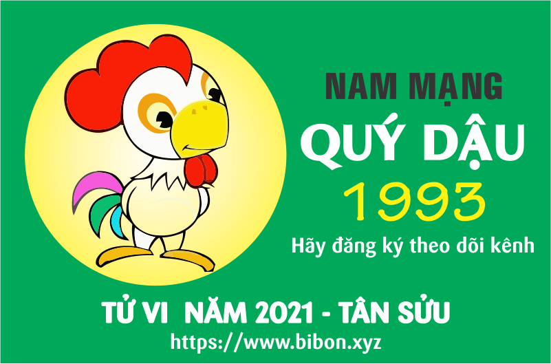 TỬ VI NĂM 2021 TUỔI QUÝ DẬU 1993 NAM MẠNG