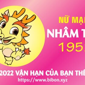 TỬ VI TUỔI NHÂM THÌN 1952 NỮ MẠNG NĂM 2022 (Nhâm Dần)