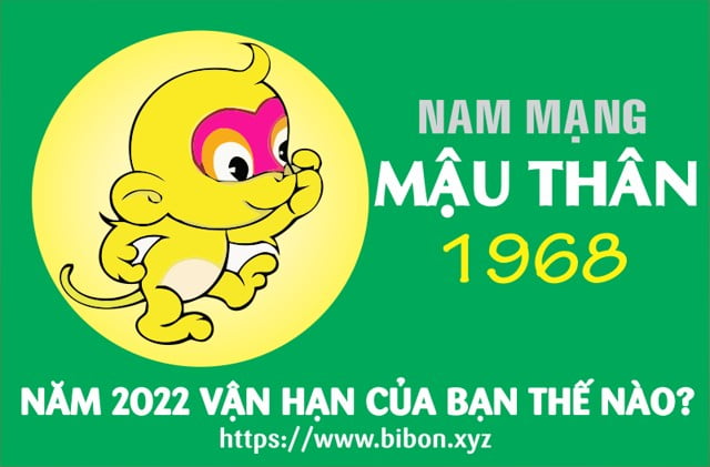 TỬ VI TUỔI MẬU THÂN 1968 NAM MẠNG NĂM 2022 (Nhâm Dần)