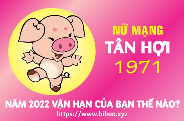 TỬ VI TUỔI TÂN HỢI 1971 NỮ MẠNG NĂM 2022 (Nhâm Dần)