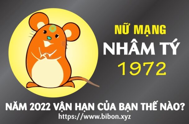 TỬ VI TUỔI NHÂM TÝ 1972 NỮ MẠNG NĂM 2022 (Nhâm Dần)