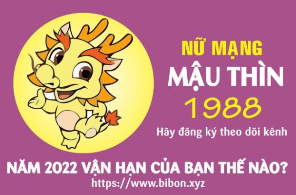 TỬ VI TUỔI MẬU THÌN 1988 NỮ MẠNG NĂM 2022 (Nhâm Dần)