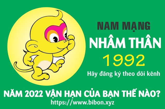 TỬ VI TUỔI NHÂM THÂN 1992 NAM MẠNG NĂM 2022 (Nhâm Dần)