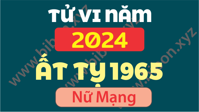 TU VI TUOI 1965 AT TY NAM 2024 NU MANG